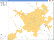 New Braunfels Digital Map Basic Style